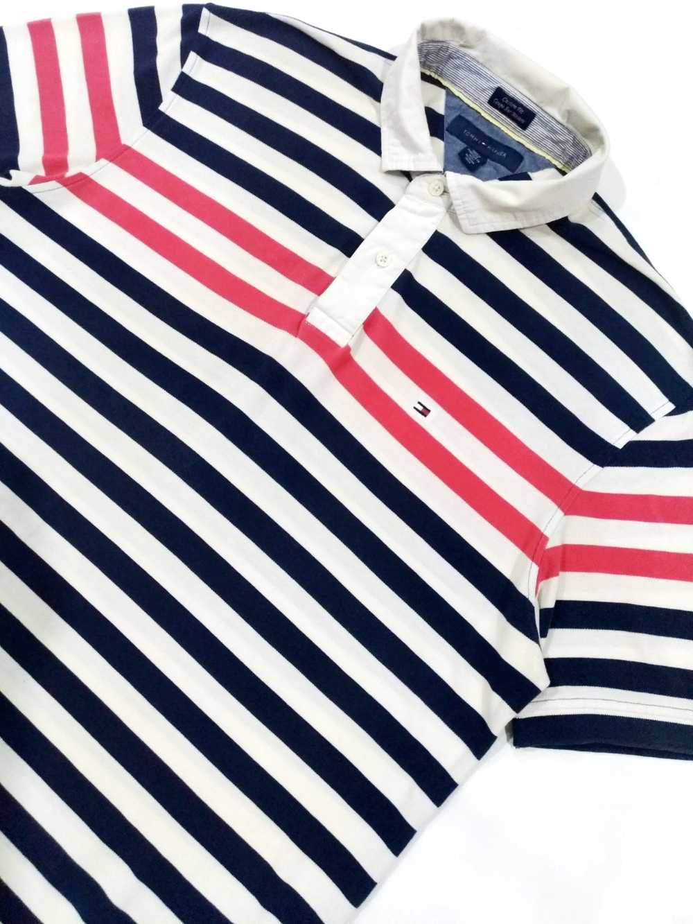 RARE! TOMMY HILFIGER BRAND COLORWAY STRIPES POLO … - image 7