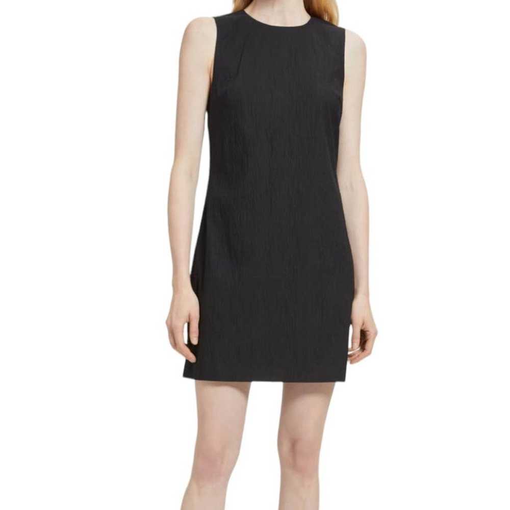 Theory Womens size 6 dress black sleeveless shift - image 5