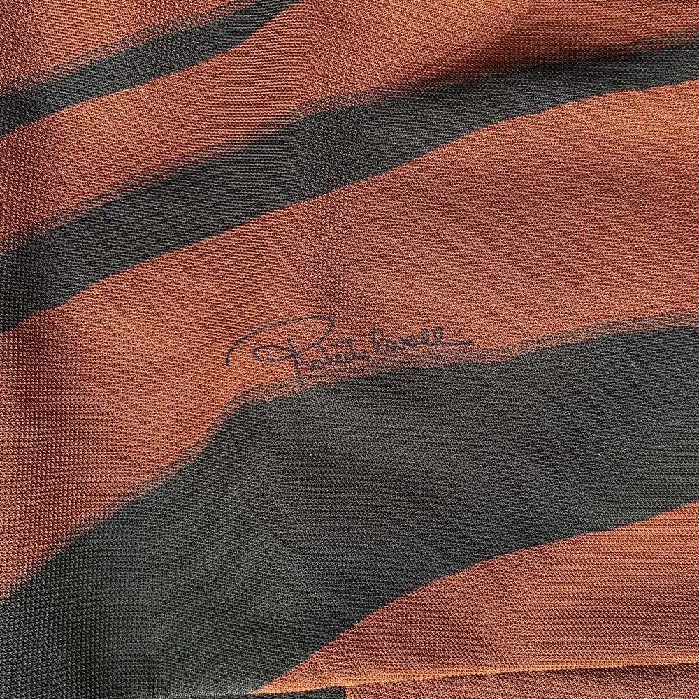Roberto Cavalli Size 38 Black/Brown Tiger Print D… - image 6