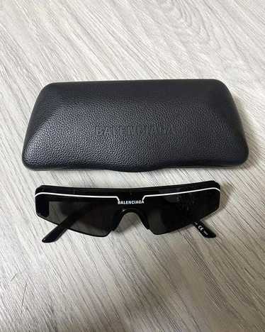 Balenciaga Ski Rectangle Sunglasses