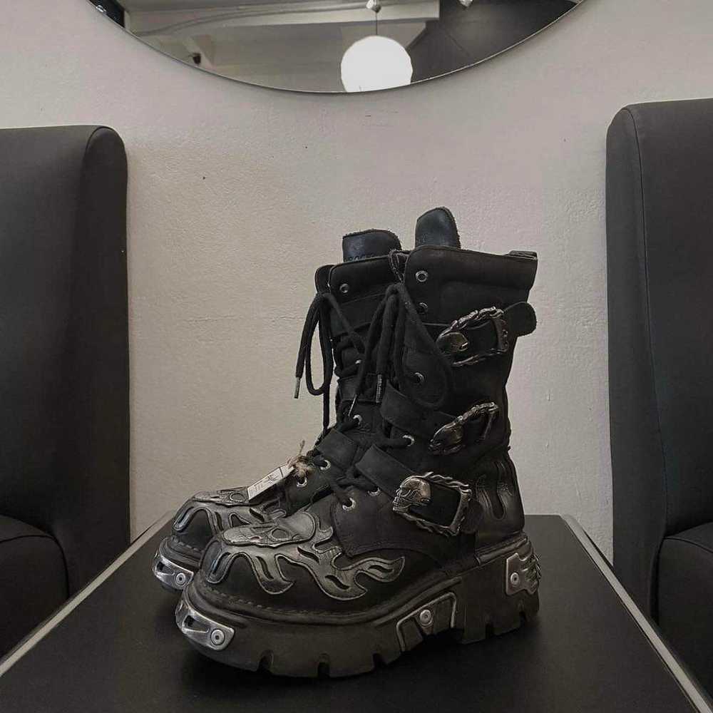 New Rock - Newrock Heavy Metallic Boots - image 1