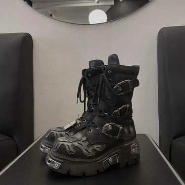 New Rock - Newrock Heavy Metallic Boots - image 1