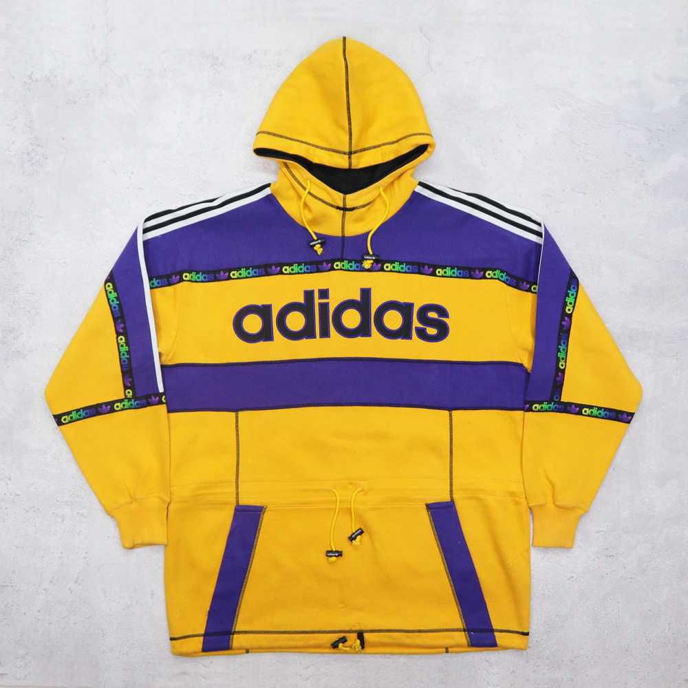 Vintage 90s ADIDAS Descente Japan Big Logo Multi … - image 1