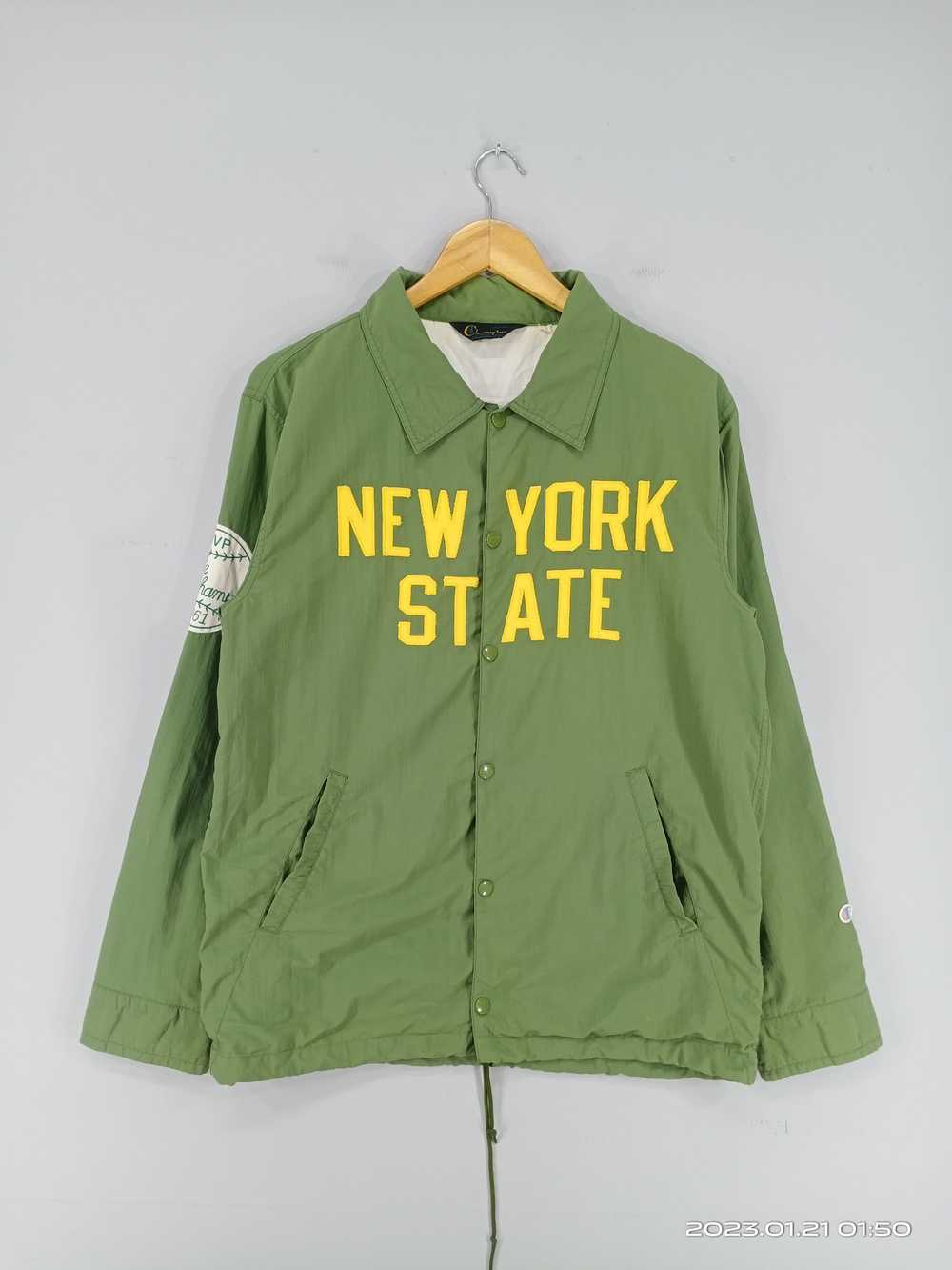 💥Vintage 70s-80s Champion New York State Snap Bu… - image 1