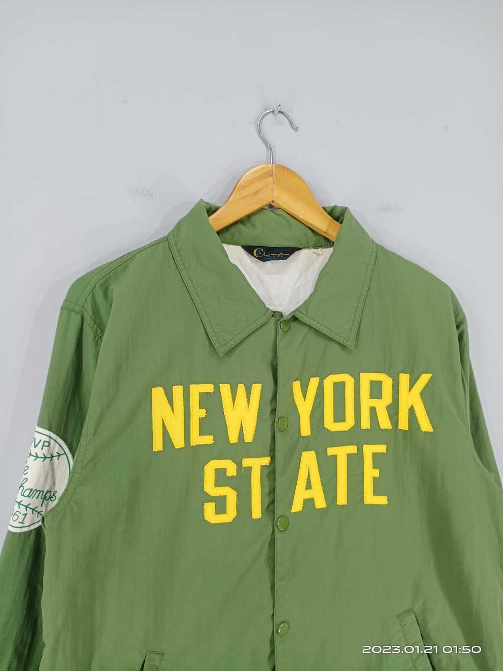 💥Vintage 70s-80s Champion New York State Snap Bu… - image 4