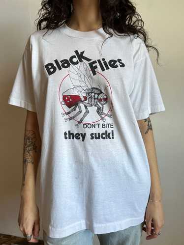 Vintage 1980's Black Flies T-Shirt