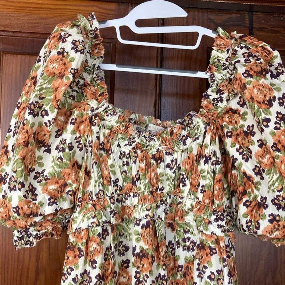 Anthropologie x Love The Label NWOT Floral Puff-S… - image 8