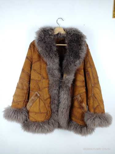 💥RARE💥Vintage Unbrand Sheepskin Faux Fur Jacket - image 1