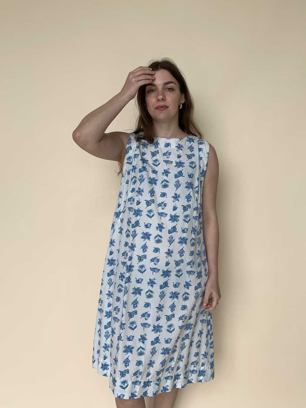 Blueberry print vintage dress - image 2