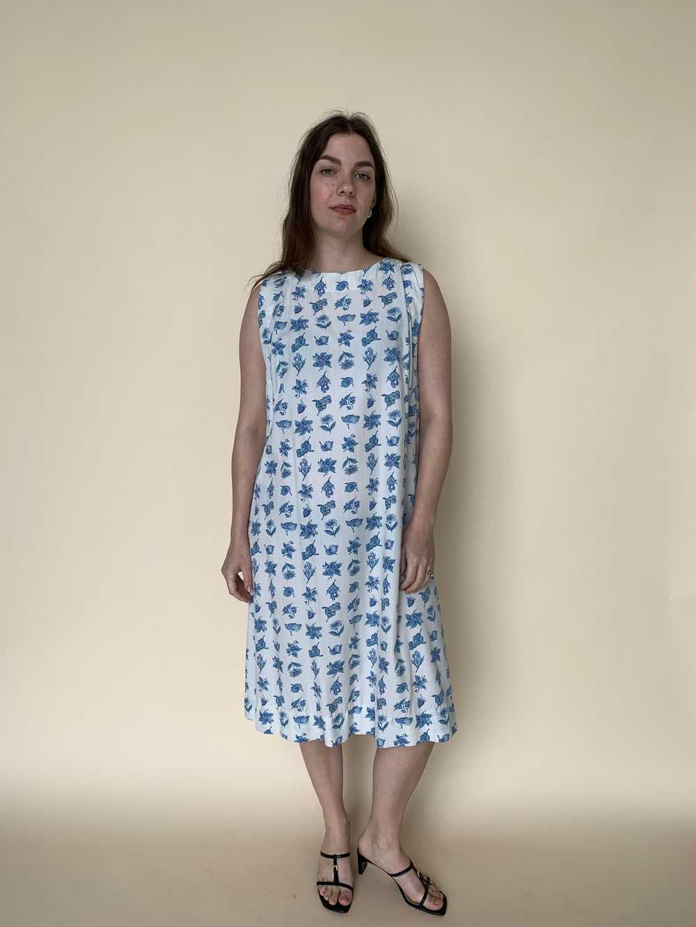 Blueberry print vintage dress - image 6