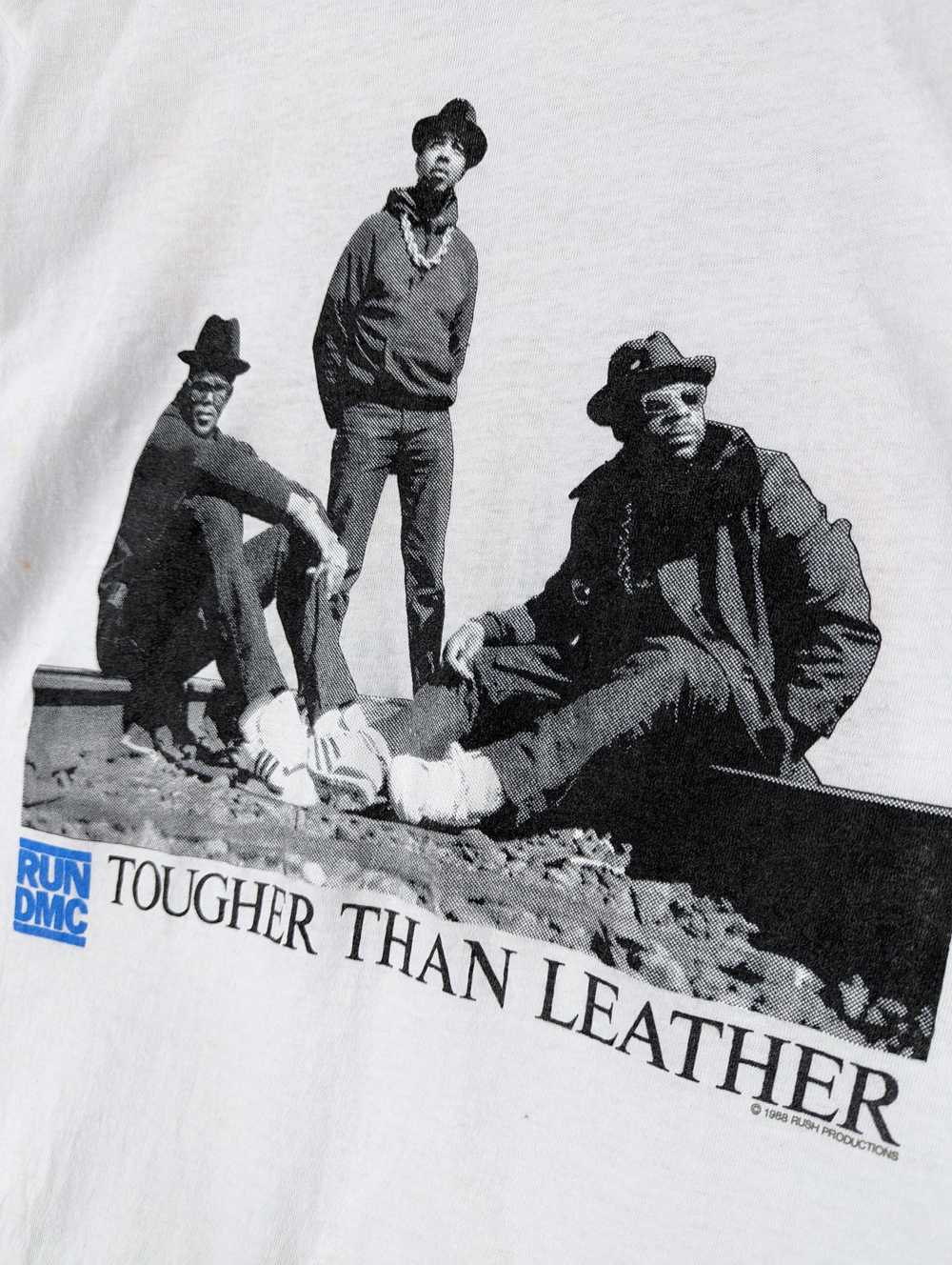 🔥RARE🔥Vintage 1988 RUN DMC Tougher Than Leather… - image 5