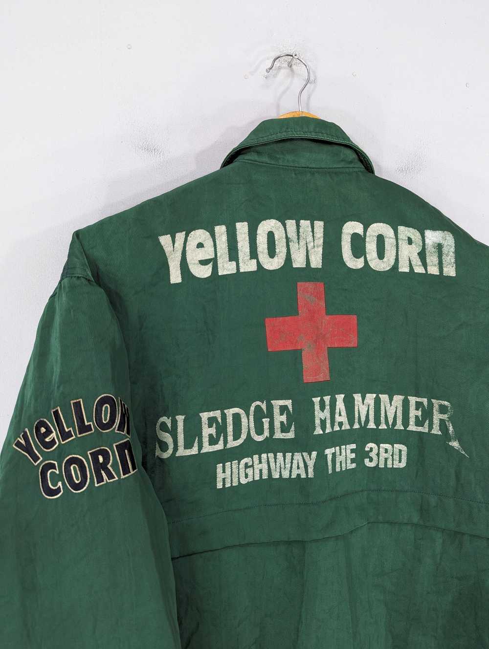 🔥RARE🔥Vintage 90s Yellow Corn Motorcycle Riding… - image 4