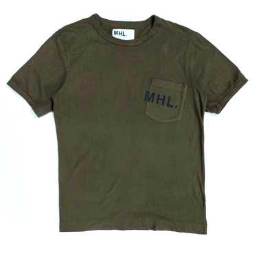 RARE! MARGARET HOWELL "MHL." SPELL OUT POCKET TEE - image 1