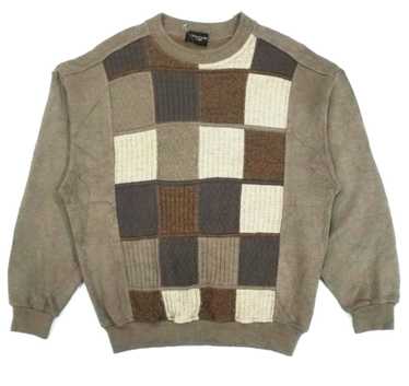 Vintage - RARE! VTG DESTINARE UOMO PATCHWORK KNIT… - image 1