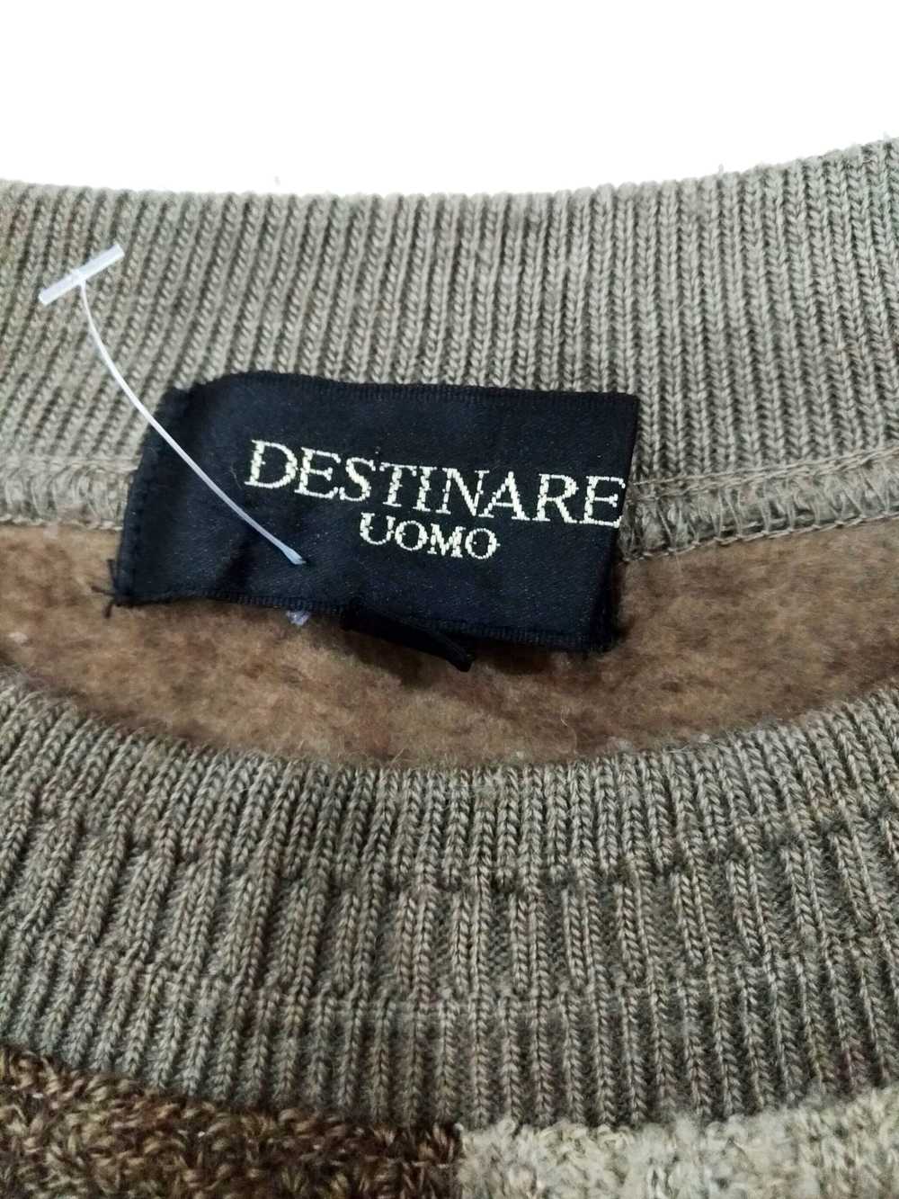 Vintage - RARE! VTG DESTINARE UOMO PATCHWORK KNIT… - image 2