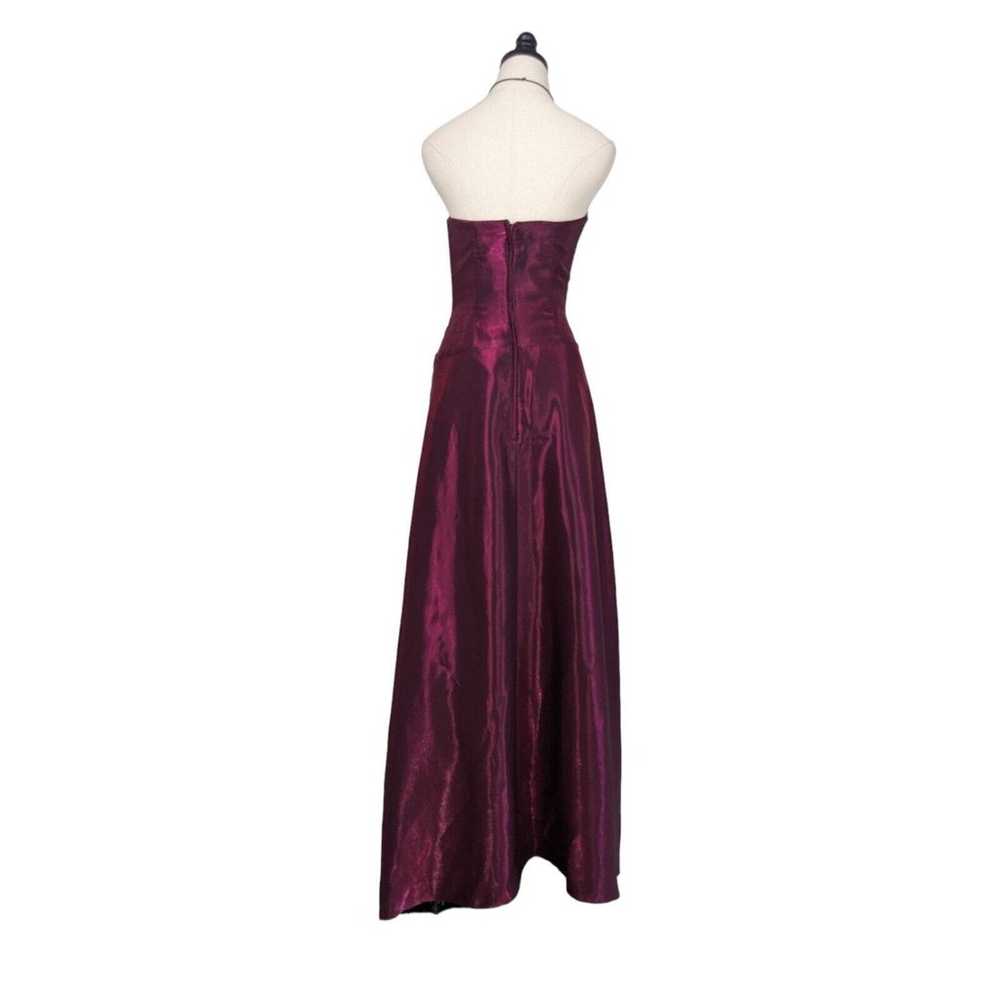 Vintage Mcclintock Prom Dress Maxi Gown Satin 90S… - image 2