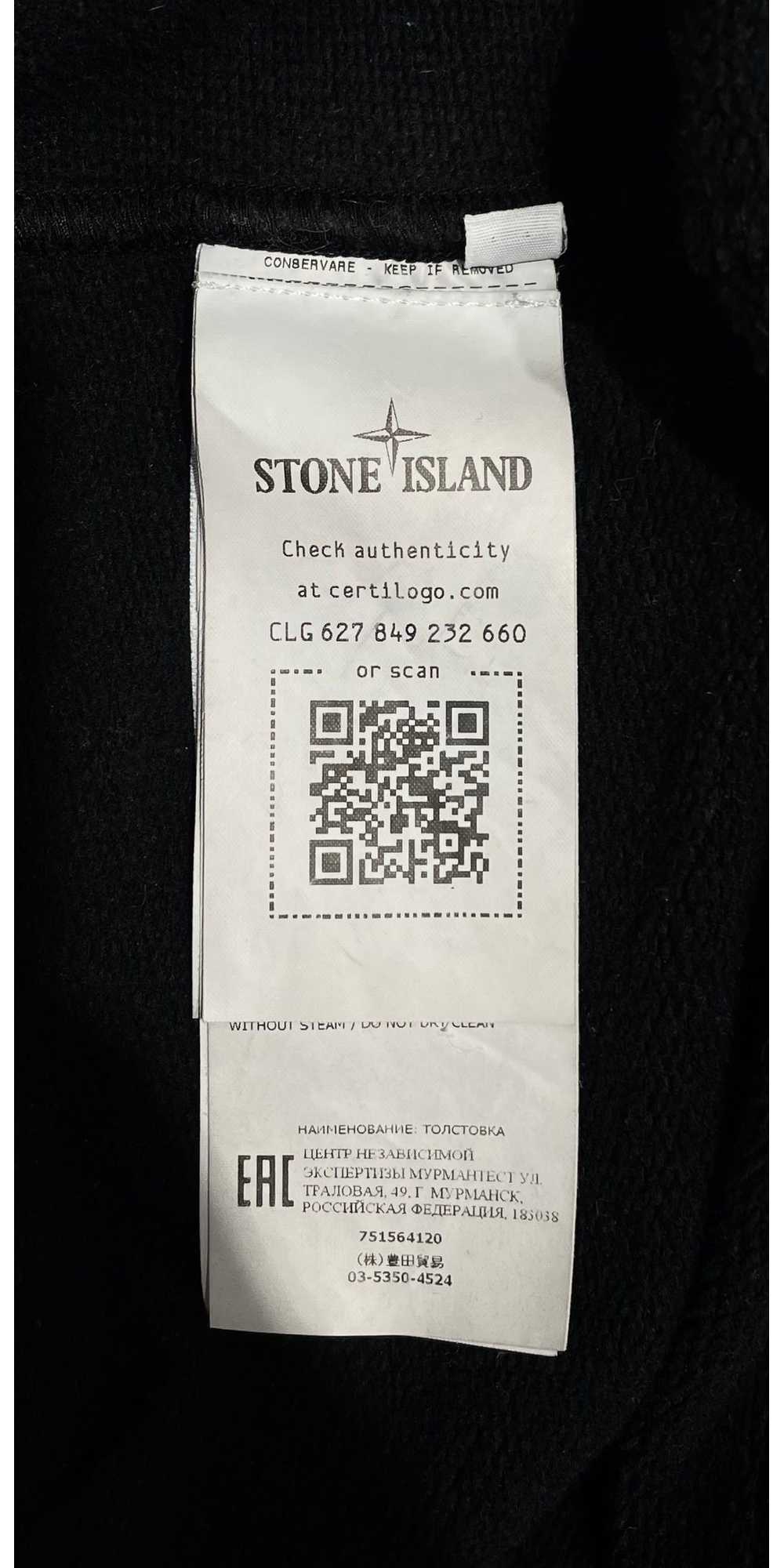 STONE ISLAND/Hoodie/S/Cotton/BLK/ - image 4