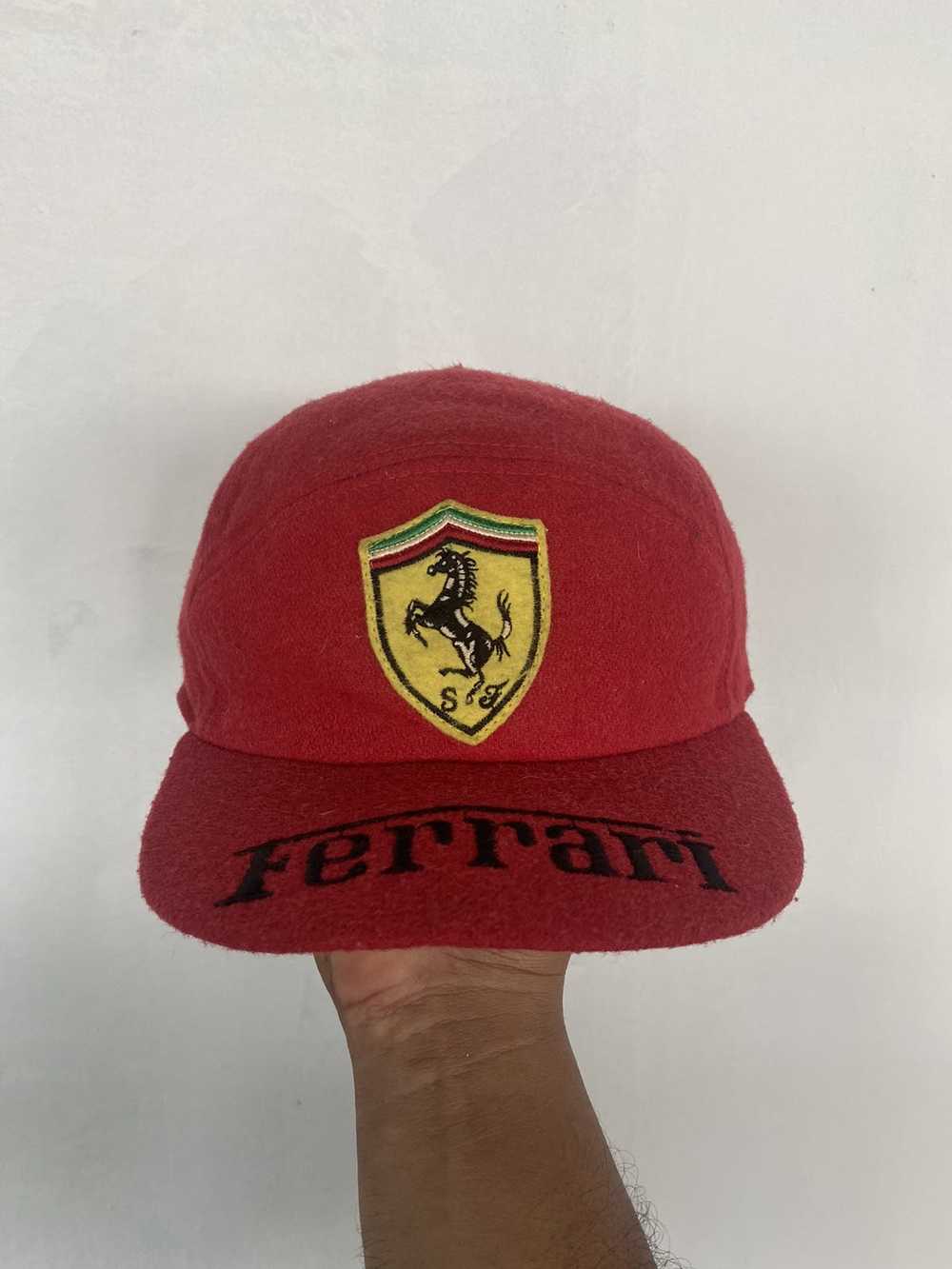 Vintage - VTG 90’s Ferrari Embroid Logo Racing Cap - image 1