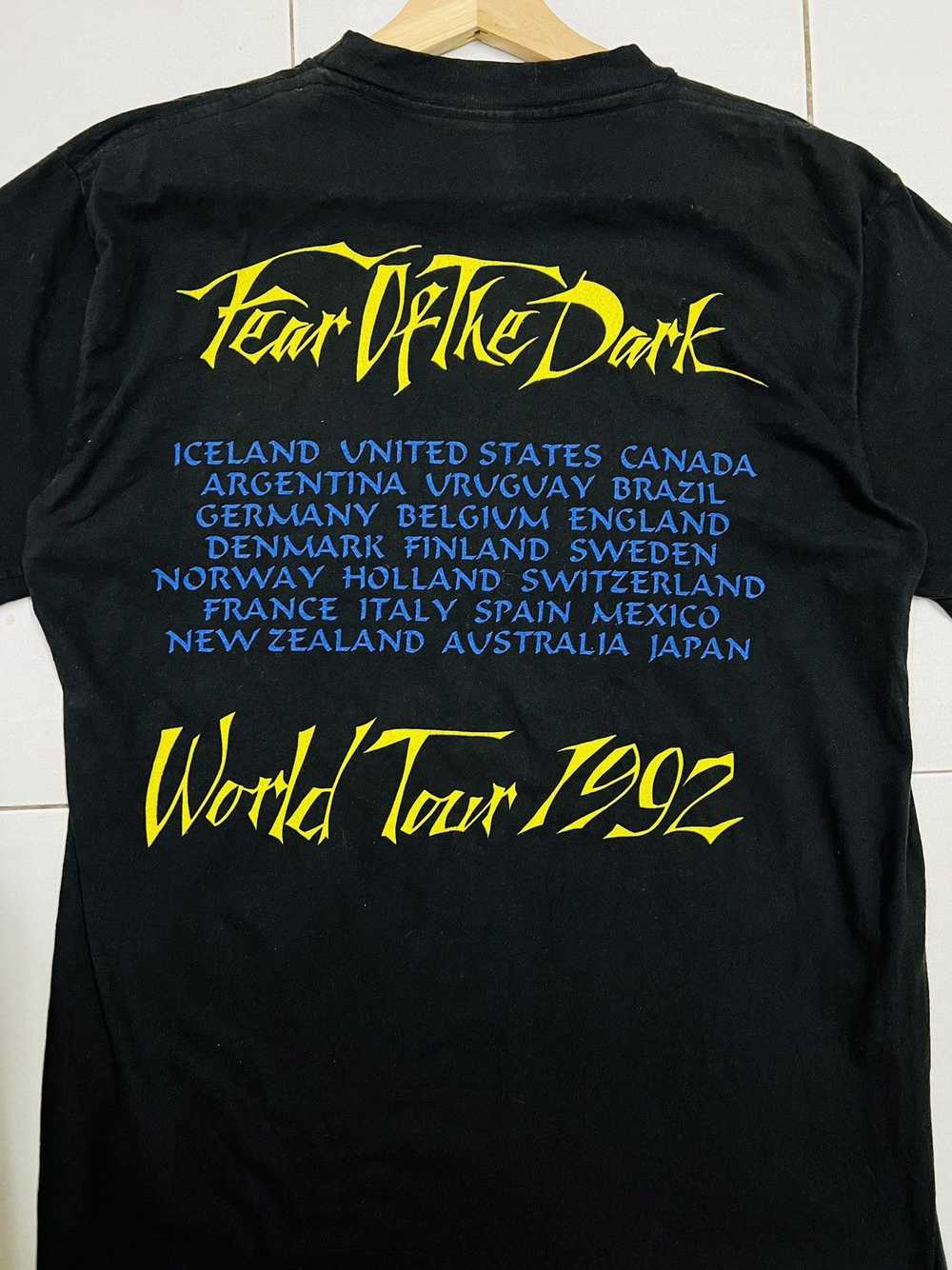 Vintage Iron Maiden World Tour 1992 Tee - image 9