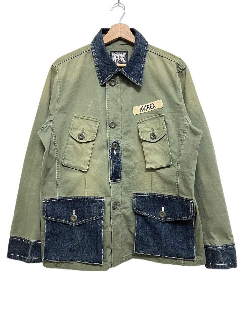 Avirex Cargo Military Spec Light Denim Jacket - image 1