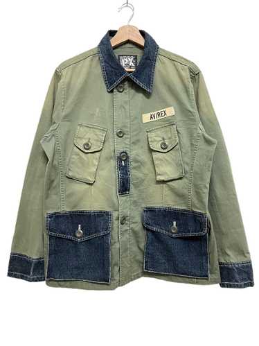 Avirex Cargo Military Spec Light Denim Jacket - image 1