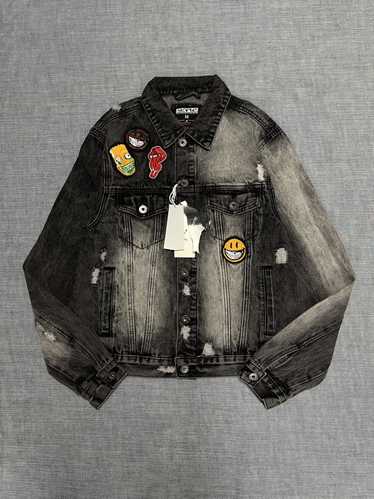 Staple Pigeon Ron English Patch Black Denim Jacket