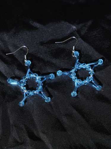 Handmade Glass Beads Star Drop Earrings 1 Pair