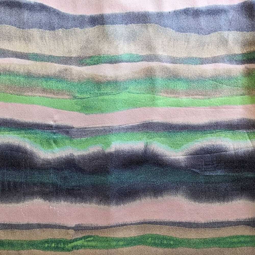 2014 ST. JOHN Watercolor Stripe Silk-Printed Shif… - image 2
