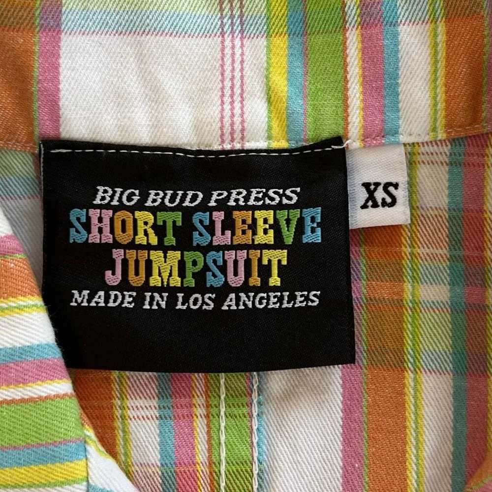 Big Bud Press Spring Rainbow Plaid Short Sleeve J… - image 3