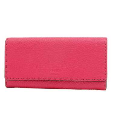 Fendi FENDI Selleria Flap Long Wallet Leather Pin… - image 1