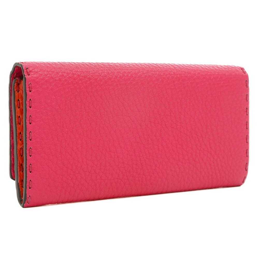 Fendi FENDI Selleria Flap Long Wallet Leather Pin… - image 2
