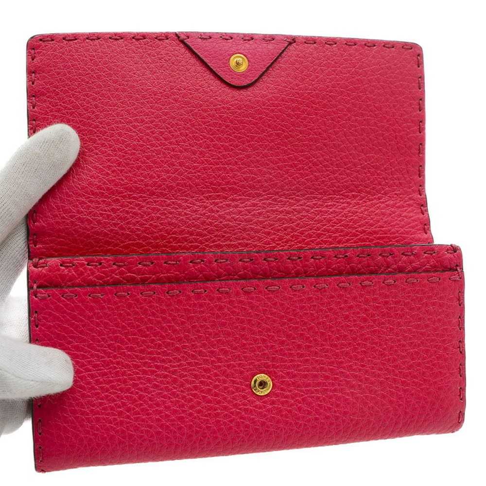 Fendi FENDI Selleria Flap Long Wallet Leather Pin… - image 4