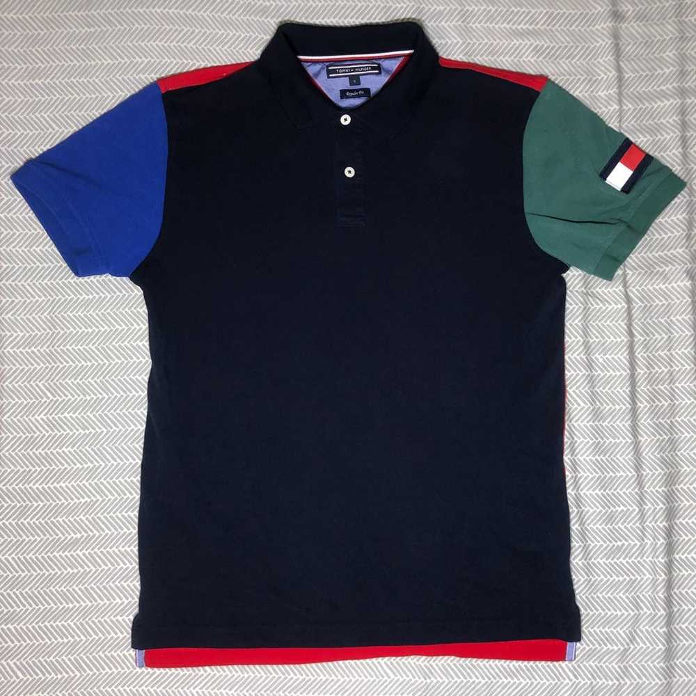 Tommy Hilfiger Men's Navy and Red Polo-shirts - image 1