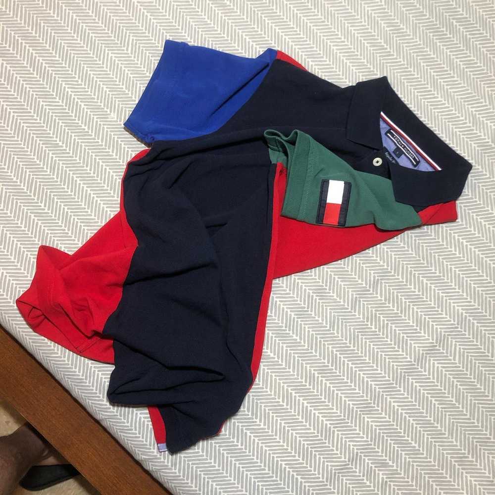 Tommy Hilfiger Men's Navy and Red Polo-shirts - image 2