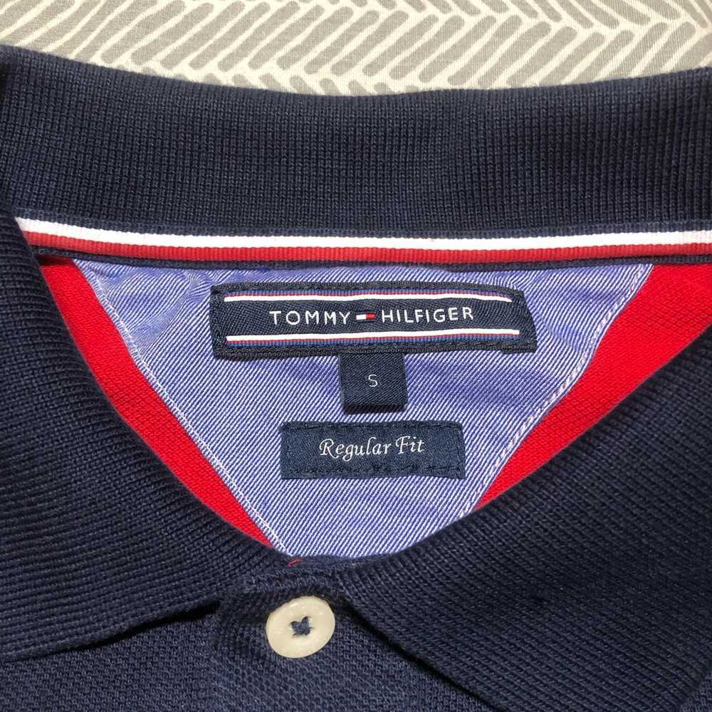 Tommy Hilfiger Men's Navy and Red Polo-shirts - image 3