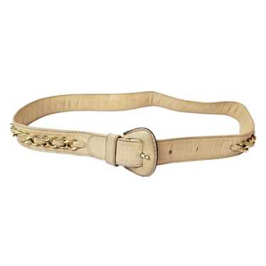 Chanel Women's Cream and Gold Belt - image 1