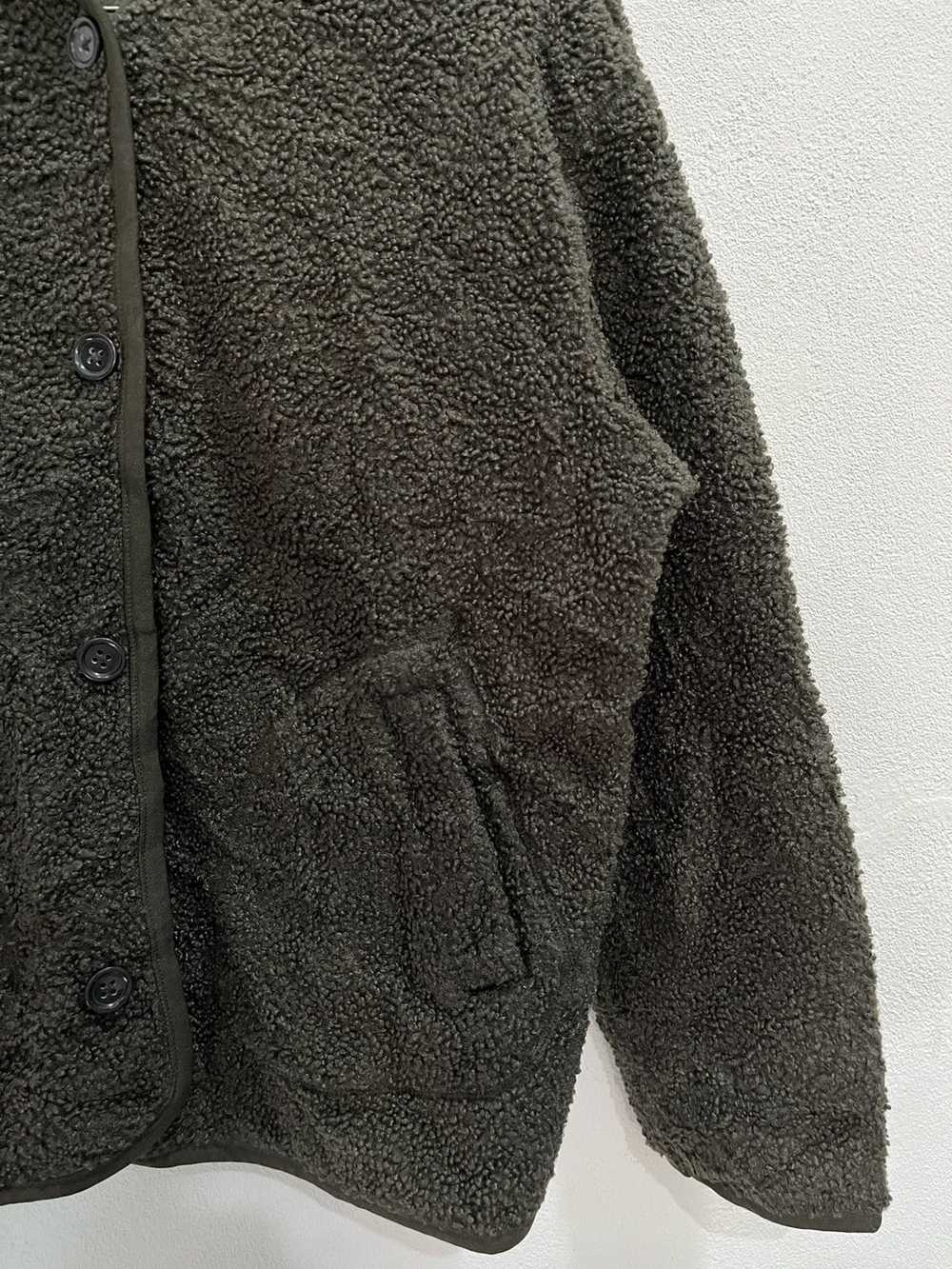 🔥 STEALS 🔥 Uniqlo Deep Pile Sherpa Green Cardig… - image 5