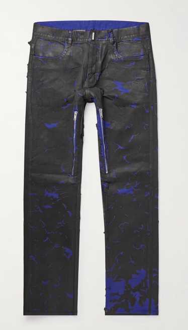 Givenchy slim-fit zip distressed jeans