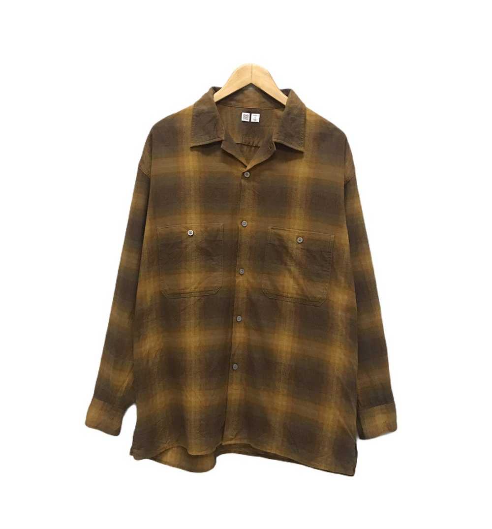 UUU x Uniqlo Plaid flannel Kurt Cobain - image 1