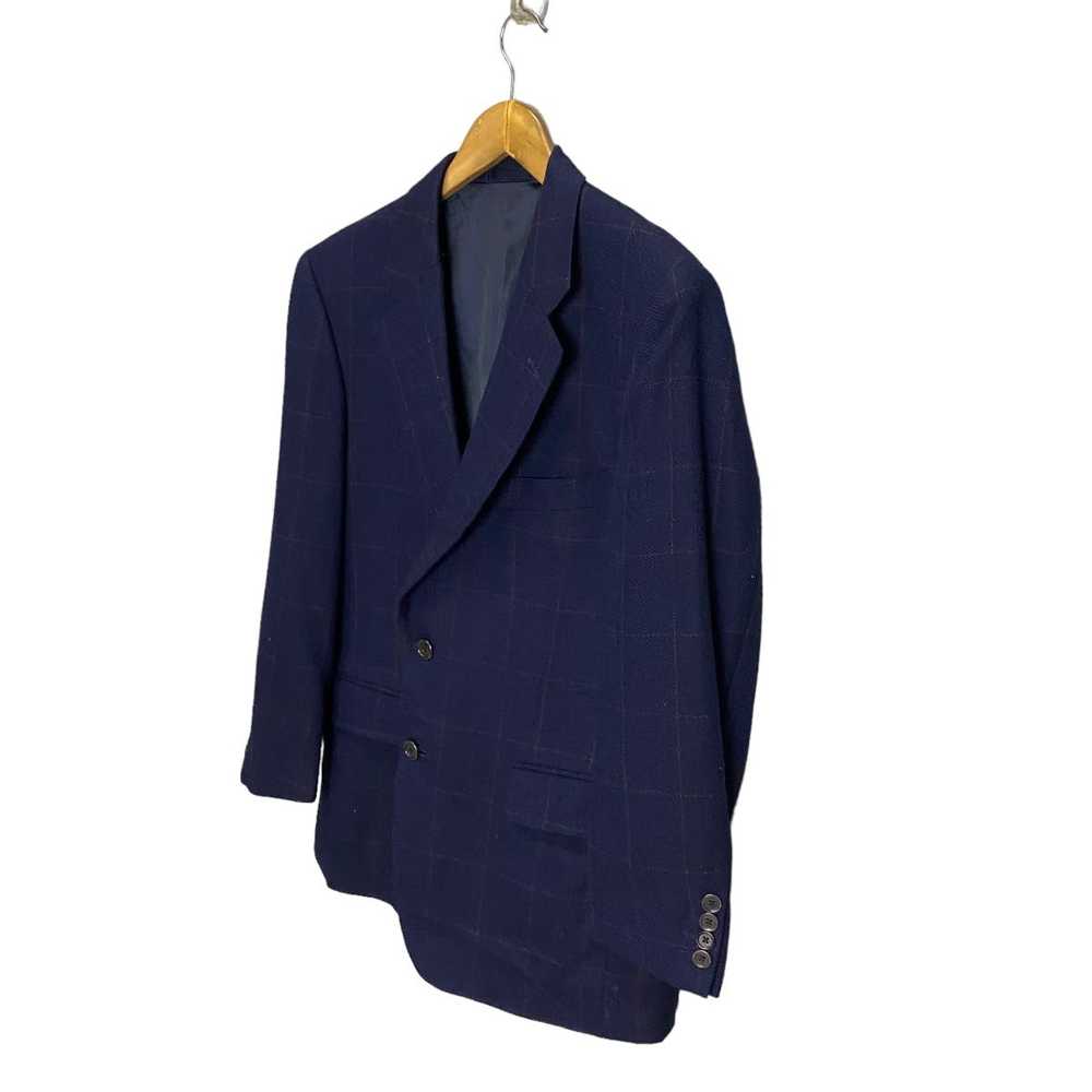 Vintage - Aquascutum wool plaid blazer coat - image 3