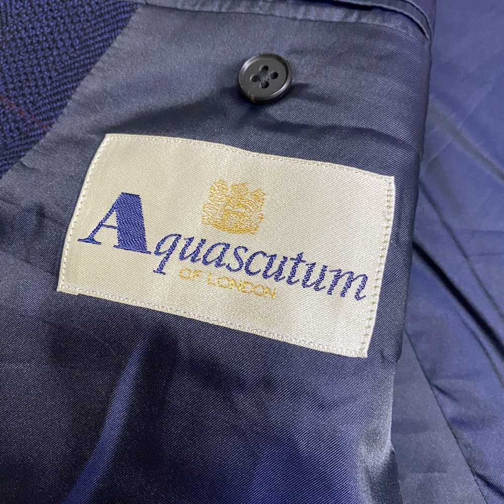 Vintage - Aquascutum wool plaid blazer coat - image 9