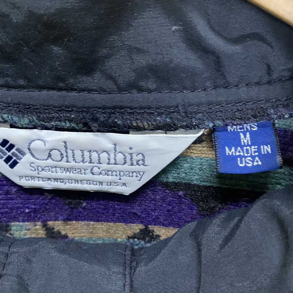 Vintage Columbia native half button fleece made i… - image 8