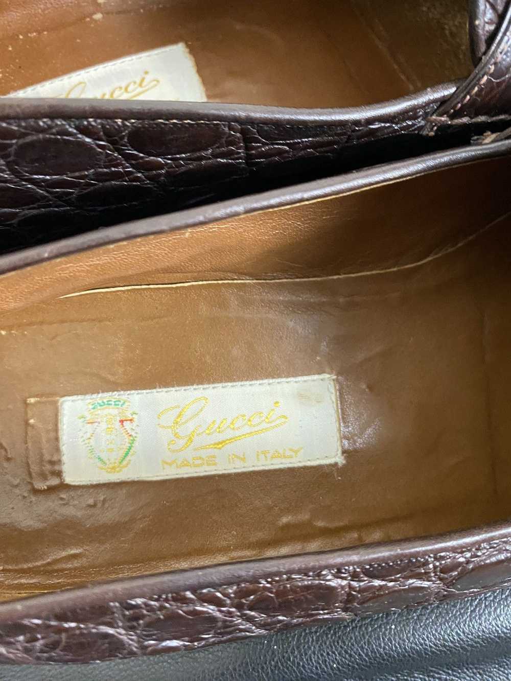 Gucci × Vintage Vintage 80’s Gucci Leather Penny … - image 7