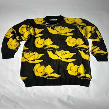 American Vintage Men's Black and Yellow Jumper - image 1