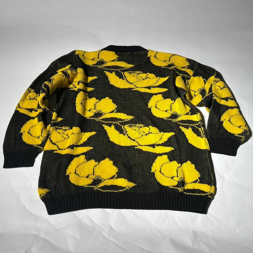 American Vintage Men's Black and Yellow Jumper - image 2