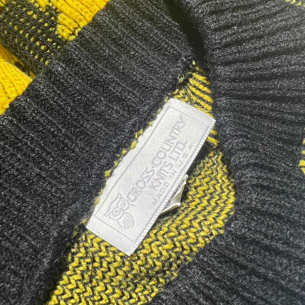 American Vintage Men's Black and Yellow Jumper - image 3