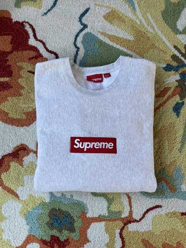 Supreme Box Logo Crewneck FW18 Ash Grey