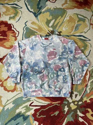 Supreme Small Box Crewneck SS21 Watercolor Floral