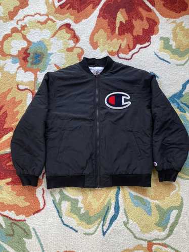 Supreme x Champion Color Blocked Jacket FW17 Black