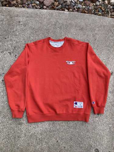 Supreme Champion 3D Metallic Crewneck FW18 Red